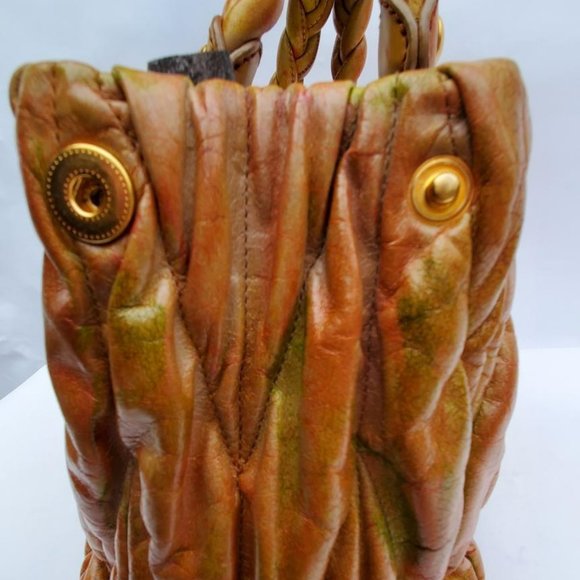 Miu Miu Metelasse Prada Leather purse hobo crossbody pink red yellow orang green - Picture 8 of 14